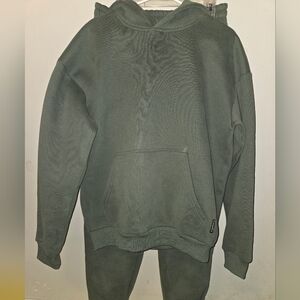 Comfrt Womens Size Medium Olive Green Hoodie Sweatshirt And Pants